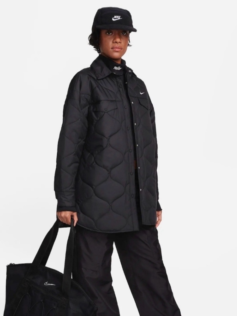 Nike QUILDET BLACK DOWN JACKET